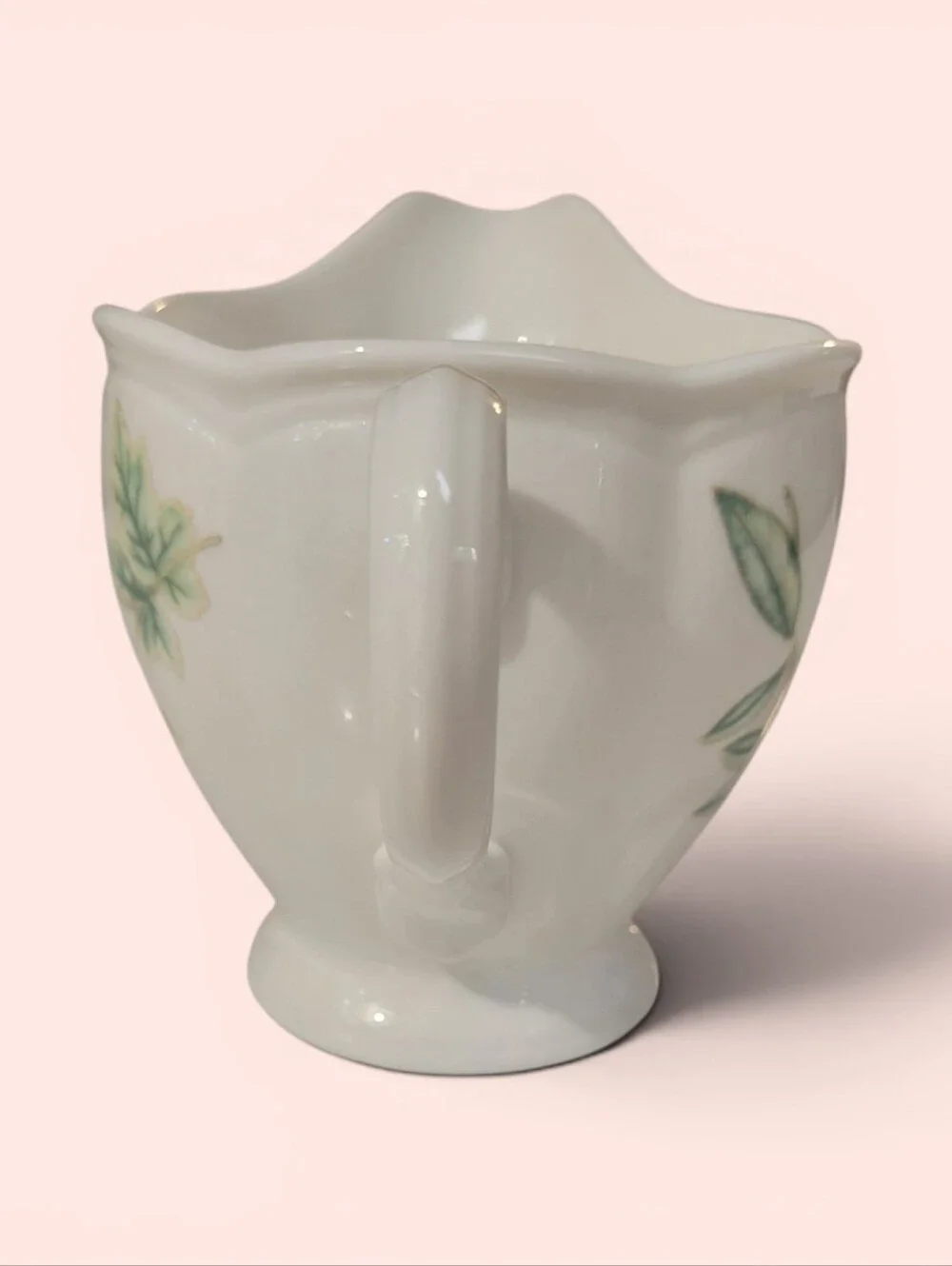 Lenox Butterfly Meadow Floral Porcelain Creamer Pitcher, EUC, Pink, Yellow, Blue